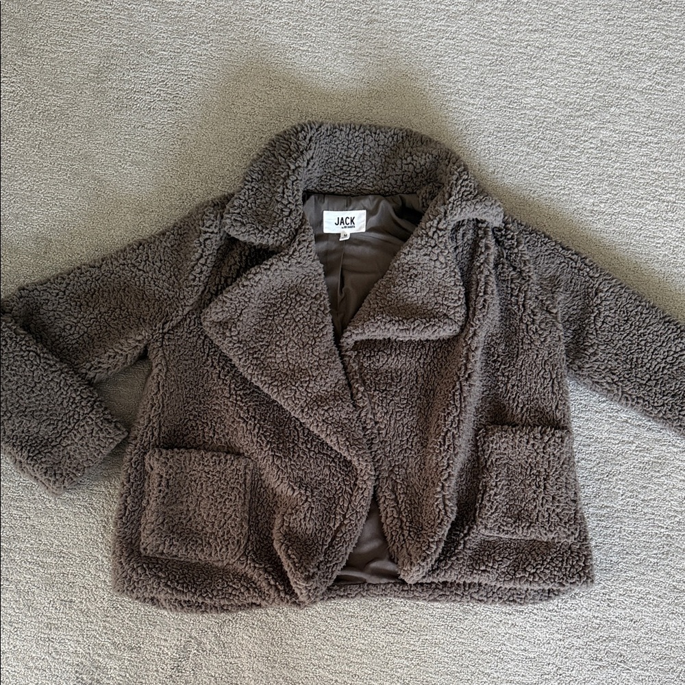 Jack by BB Dakota Cozy Brown Sherpa Coat